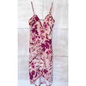 Charlotte Russe V-Wire Midi Bodycon Dress